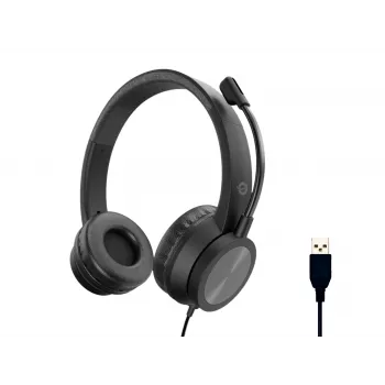 Conceptronic POLONA05B Stereo-USB-Headset mit Geräuschunterdrückungsmikrofon