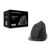Conceptronic LORCAN ERGO 6-Tasten Ergonomische Bluetooth-Maus, Rechtshänder, Vertikales Design, Optisch, Bluetooth, 1600 DPI, Schwarz