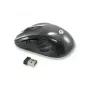 Conceptronic CLLM5BTRVWL kabellose 6-Tasten-Reisemaus, für Rechtshänder, optisch, RF Wireless, 1600 DPI, Schwarz