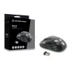Conceptronic CLLM5BTRVWL kabellose 6-Tasten-Reisemaus, für Rechtshänder, optisch, RF Wireless, 1600 DPI, Schwarz