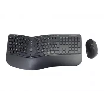 Conceptronic ORAZIO ERGO kabelloses ergonomisches Tastatur- und Maus-Set, portugiesisches Layout