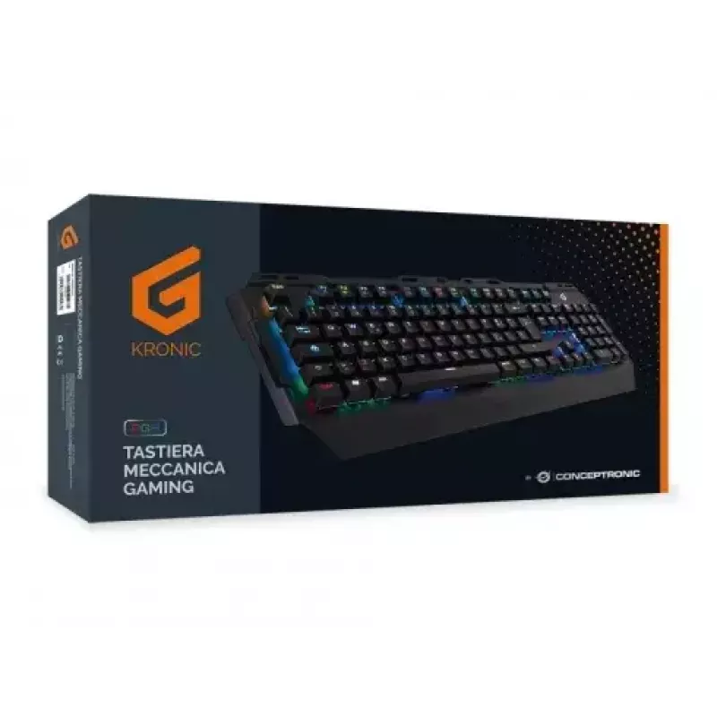 Conceptronic KRONIC Mechanische Gaming-Tastatur, RGB, Italienisches Layout