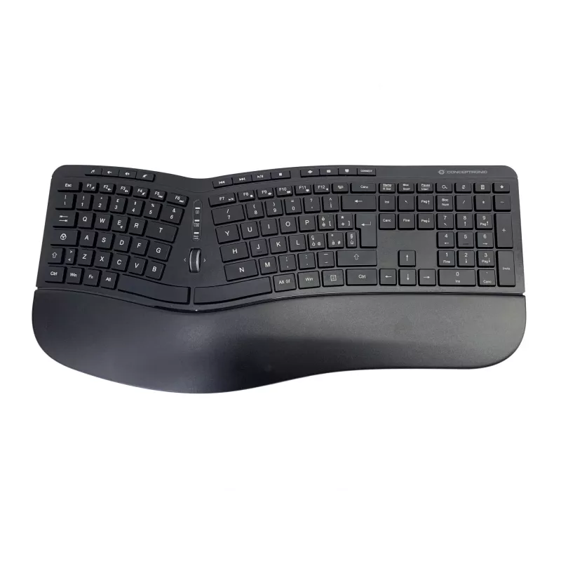 Conceptronic ORAZIO ERGO Wireless Ergonomic Tastatur & Maus Kit, Italian layout