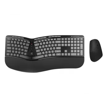 Conceptronic ERGO Kabelloses Ergonomisches Tastatur- und Maus-Set, QWERTY EN (US)
