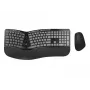 Conceptronic ERGO Kabelloses Ergonomisches Tastatur- und Maus-Set, QWERTY EN (US)