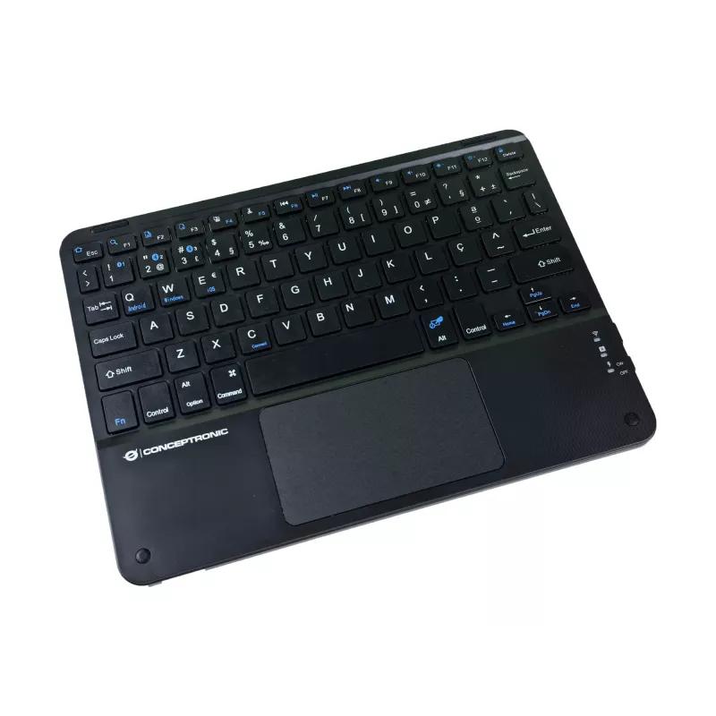 Conceptronic TOBIN01BPT 10-Zoll Bluetooth Touchpad-Tastatur, QWERTY Portugiesisch