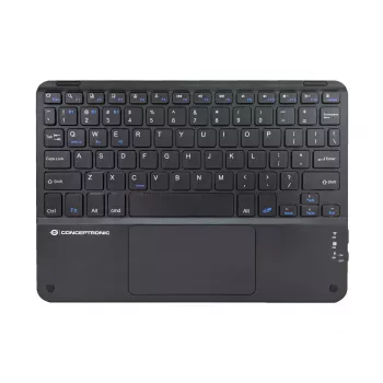Conceptronic TOBIN01BUS 10-Zoll Bluetooth Touchpad-Tastatur, QWERTZ EN (US)
