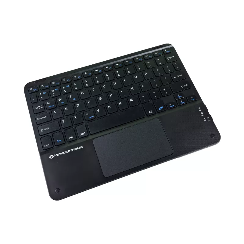 Conceptronic TOBIN01BUS 10-Zoll Bluetooth Touchpad-Tastatur, QWERTZ EN (US)