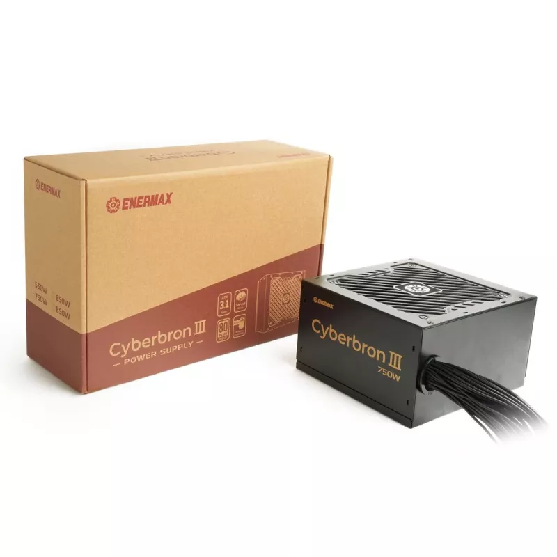 Netzteil ENERMAX EMB750EWT-NAC 750 W, ATX 20+4 pin, Non-Modular, 80 PLUS Bronze, Schwarz, 120 mm Lüfter