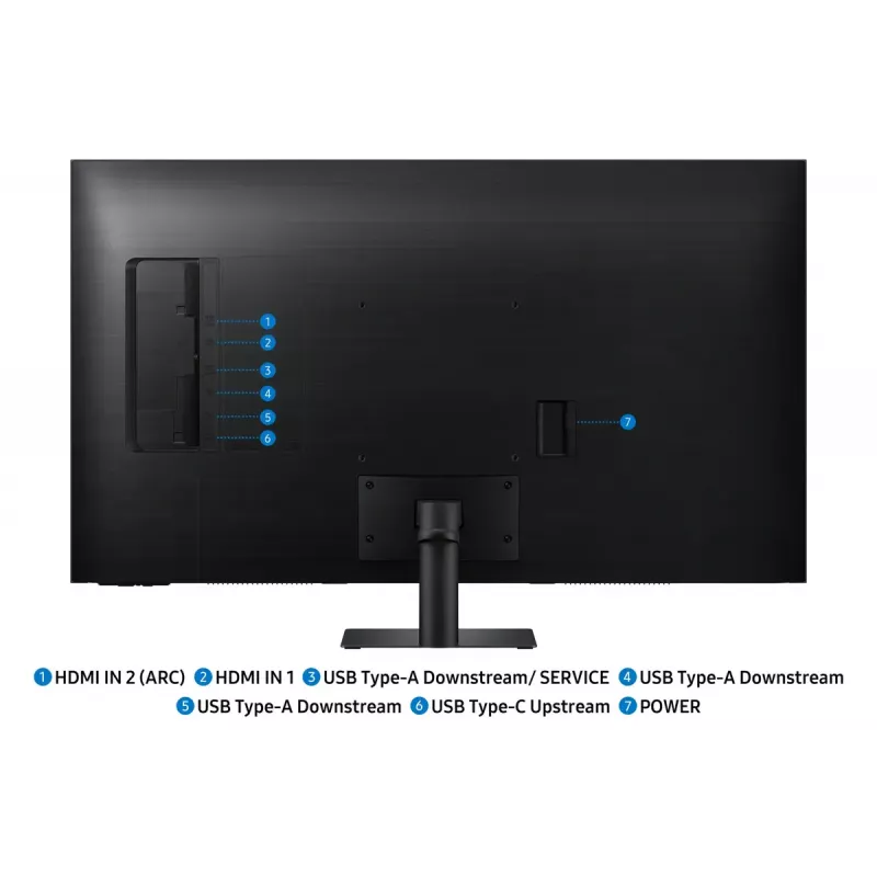 Samsung M7 M70F Computermonitor 109,2 cm (43 Zoll) 3840 x 2160 Pixel 4K Ultra HD LCD Schwarz
