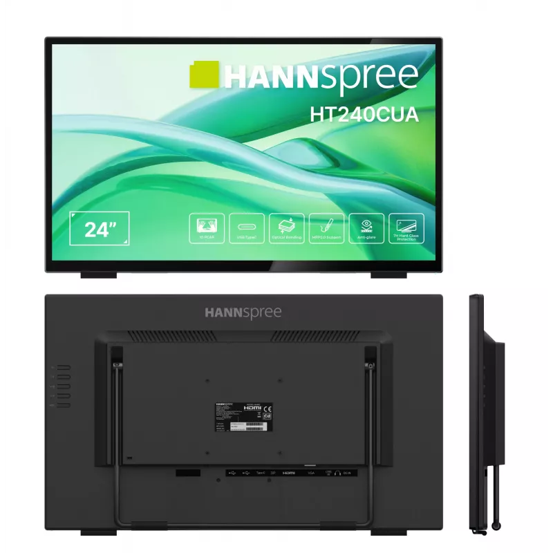 Hannspree HT240CUA Computermonitor 60,5 cm (23,8 Zoll) 1920 x 1080 Pixel Full HD LED Touchscreen Schwarz