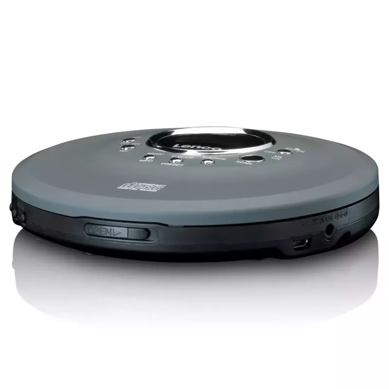 Persönlicher CD-Player Lenco CD-400GY Anthrazit MP3-Unterstützung Stoßfest 40s