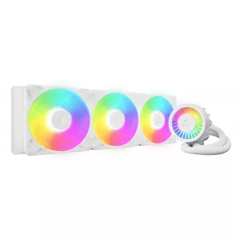 All-in-One-CPU-Wasserkühlung Arctic Liquid Freezer III Pro 420 A-RGB (Weiß) — 140-mm-Lüfter, Multi-Sockel LGA1700/AM4/AM5