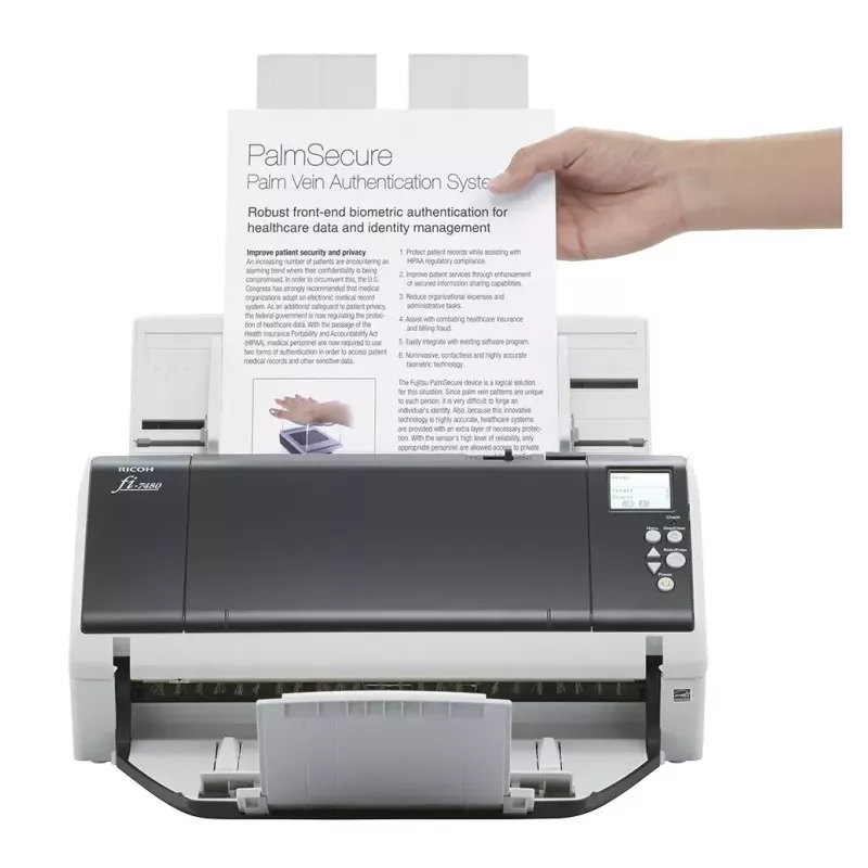 Ricoh fi-7480 ADF-Scanner 600 x 600 DPI A3 Grau, Weiß