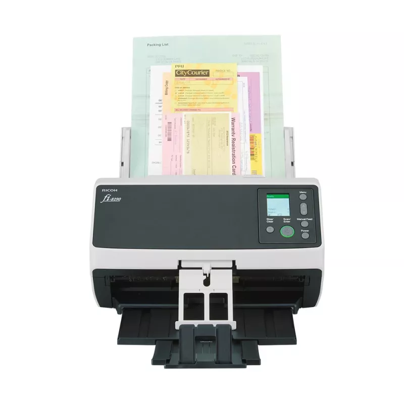 Ricoh fi-8190 ADF + Einzelblatteinzug Scanner 600 x 600 DPI A4 Schwarz, Grau