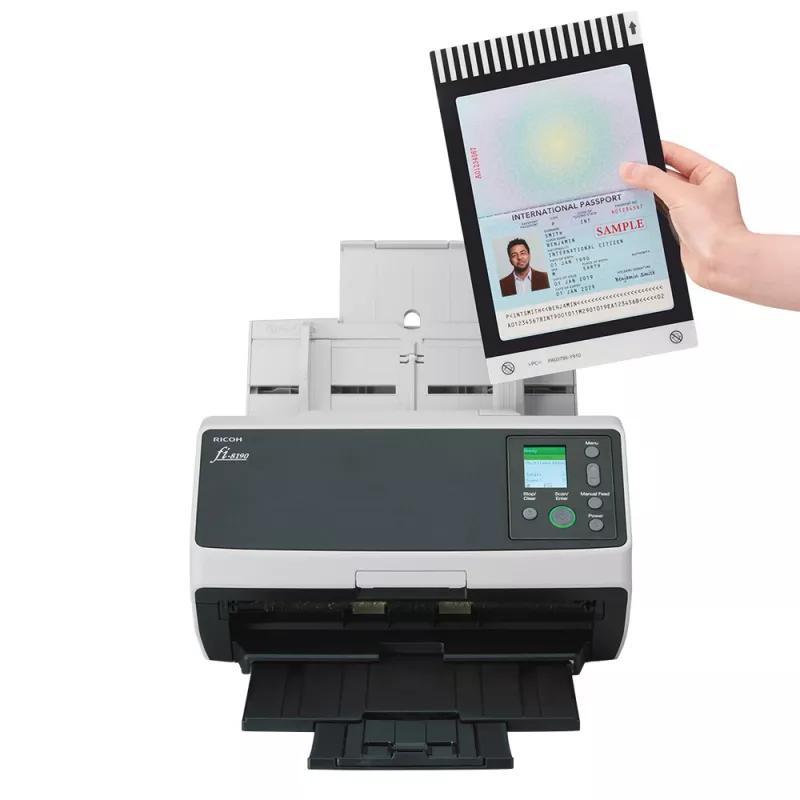 Ricoh fi-8190 ADF + Einzelblatteinzug Scanner 600 x 600 DPI A4 Schwarz, Grau