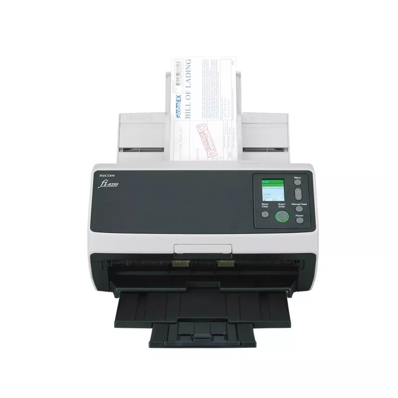Ricoh fi-8190 ADF + Einzelblatteinzug Scanner 600 x 600 DPI A4 Schwarz, Grau