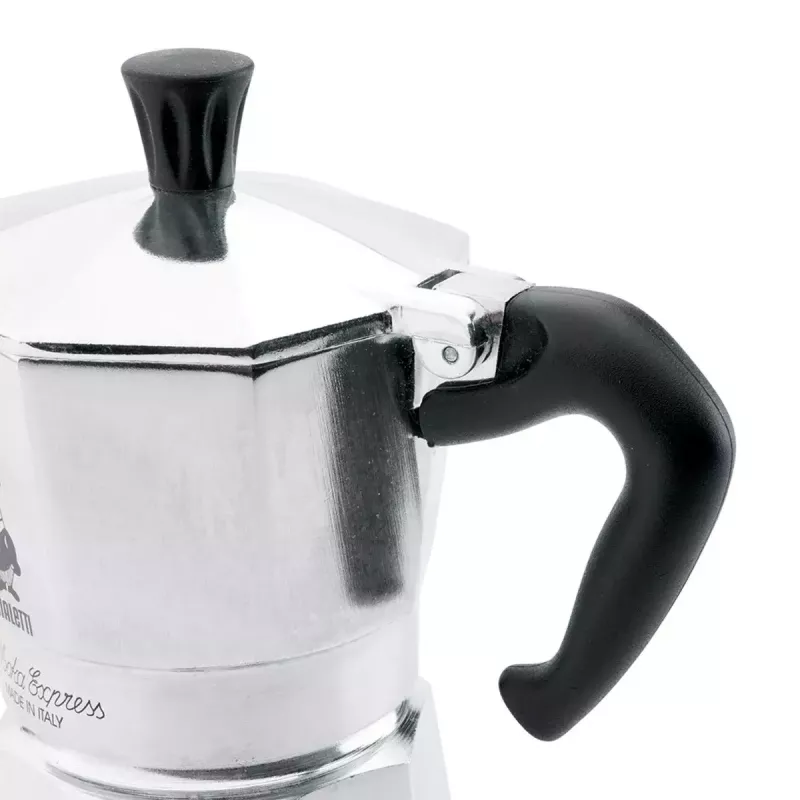 Moka-Kanne BIALETTI Moka Express 0,2 l Aluminium schwarz — 3 Tassen (200 ml), nicht für Induktion