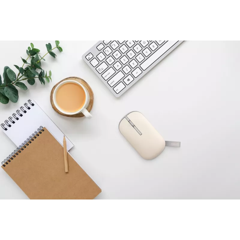 ASUS Marshmallow MD100 Maus Office Beidhändig RF Wireless + Bluetooth Optisch 1600 DPI