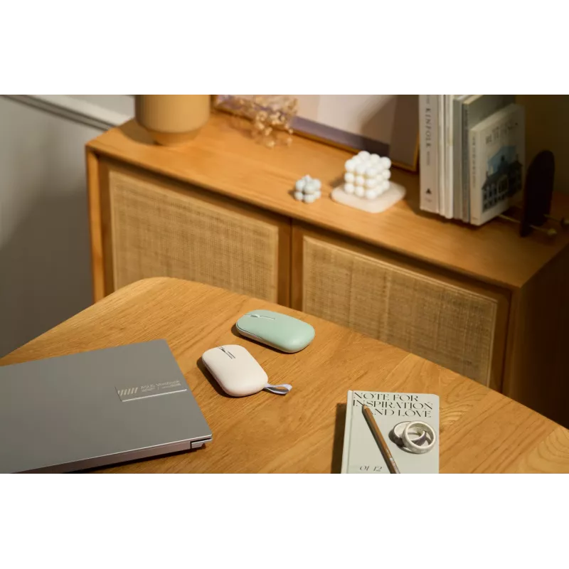 ASUS Marshmallow MD100 Maus Office Beidhändig RF Wireless + Bluetooth Optisch 1600 DPI