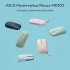 ASUS Marshmallow MD100 Maus Office Beidhändig RF Wireless + Bluetooth Optisch 1600 DPI