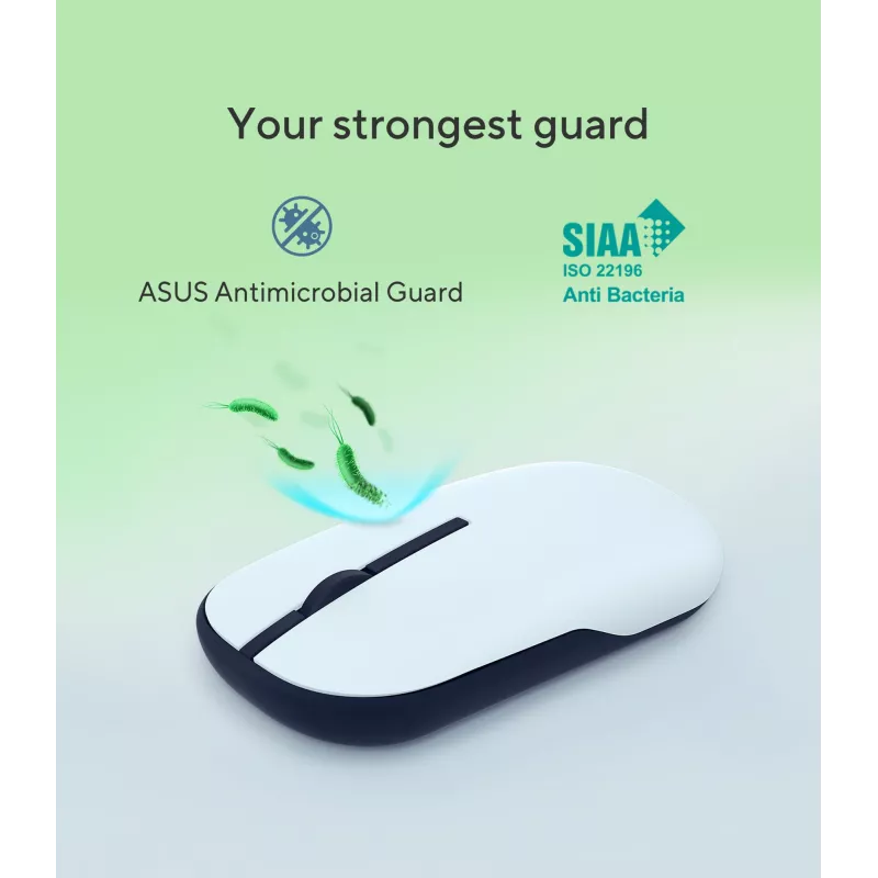 ASUS Marshmallow MD100 Maus Office Beidhändig RF Wireless + Bluetooth Optisch 1600 DPI