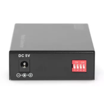 DIGITUS Medienkonverter, Multimode 10/100/1000Base-T auf 1000Base-SX, inkl. Netzteil, SC-Stecker, bis zu 0,5 km