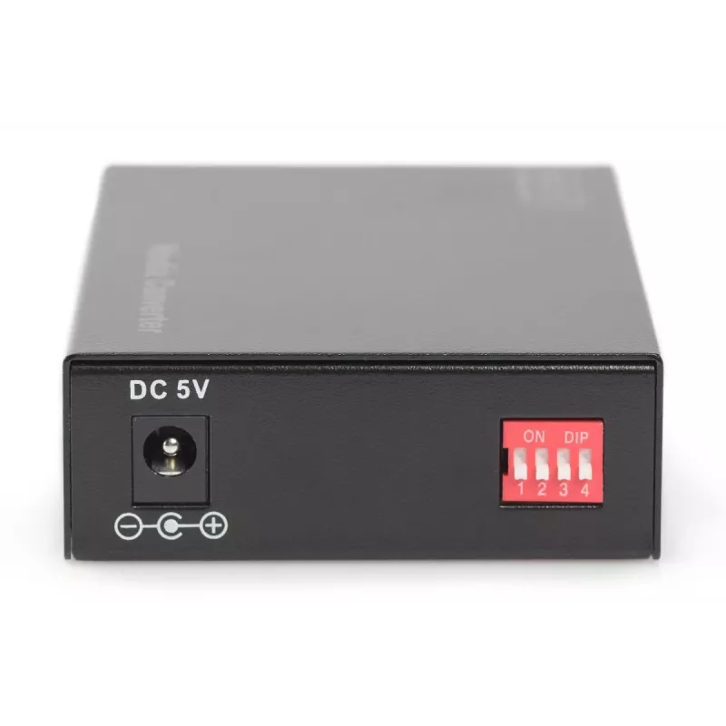 DIGITUS Medienkonverter, Multimode 10/100/1000Base-T auf 1000Base-SX, inkl. Netzteil, SC-Stecker, bis zu 0,5 km