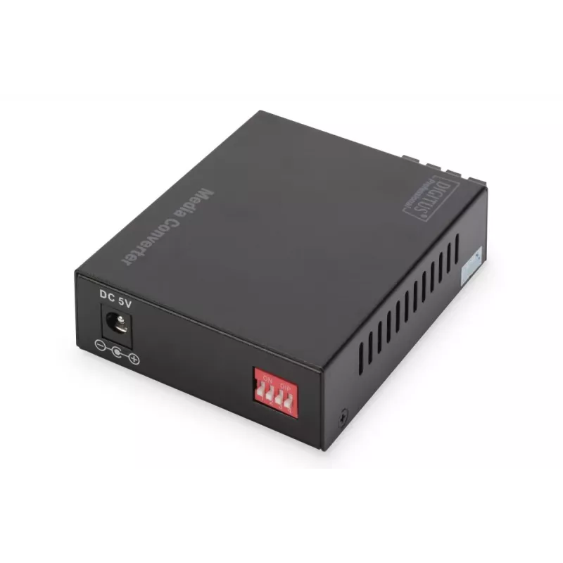 DIGITUS Medienkonverter, Multimode 10/100/1000Base-T auf 1000Base-SX, inkl. Netzteil, SC-Stecker, bis zu 0,5 km