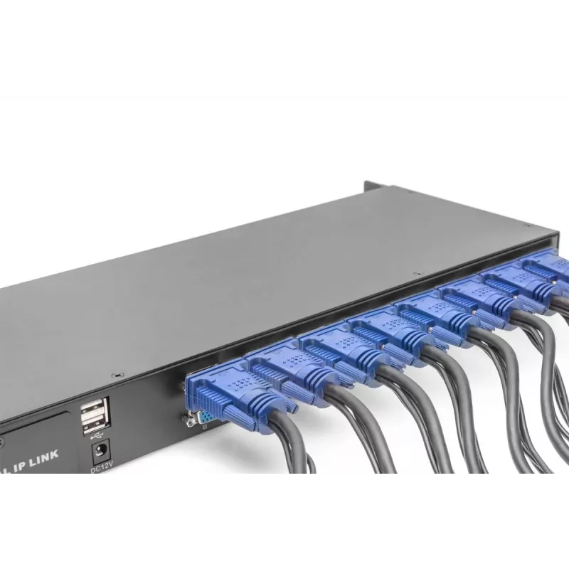 DIGITUS Modularer KVM-Switch 16-Port für modulare KVM-Konsole
