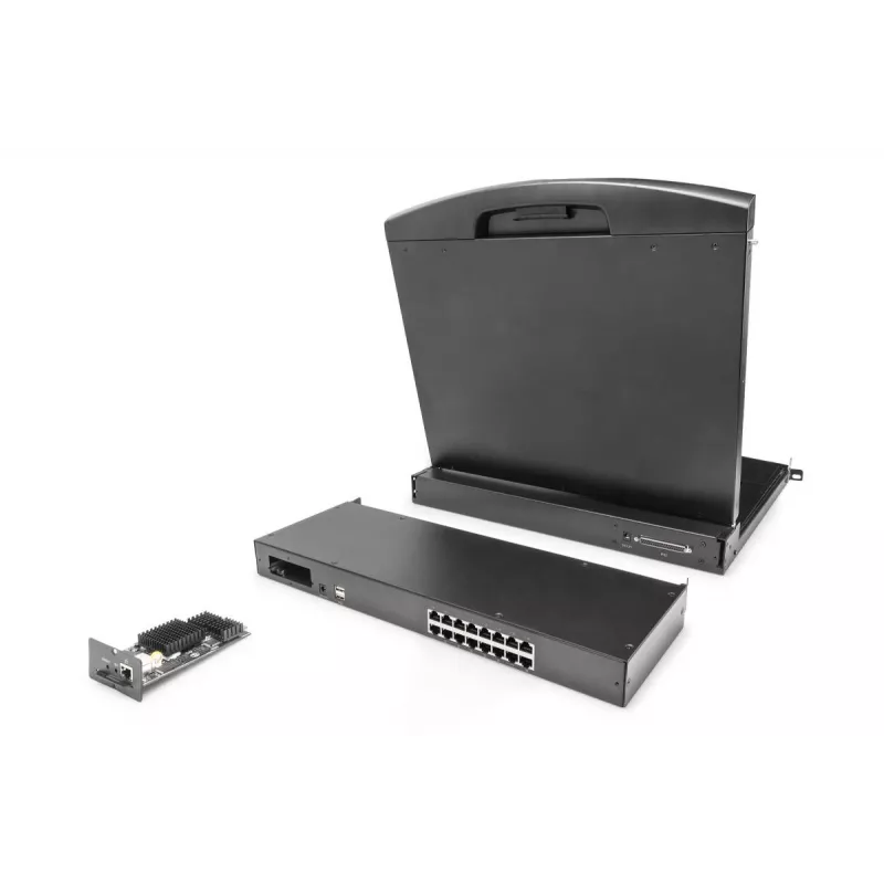 DIGITUS Modular Cat5 KVM-Switch 16-Port für modulare KVM-Konsole