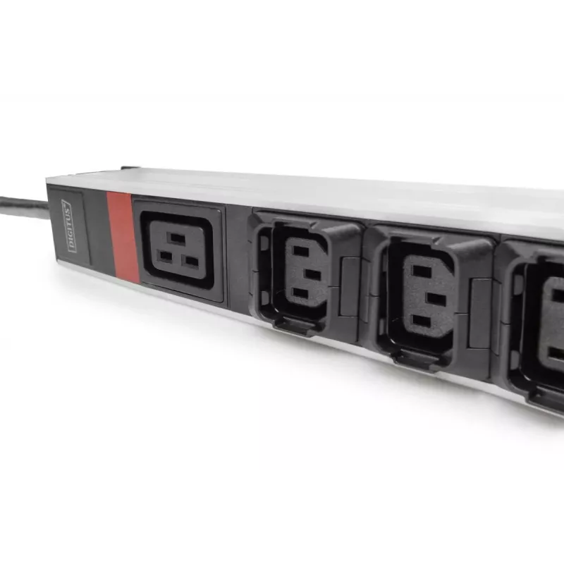 DIGITUS IT BASIC PDU. 3PH. 16A. 24 x C13. 3 x C19 Vertikal. 3m Kabel. IEC309 3Ph-16A Stecker