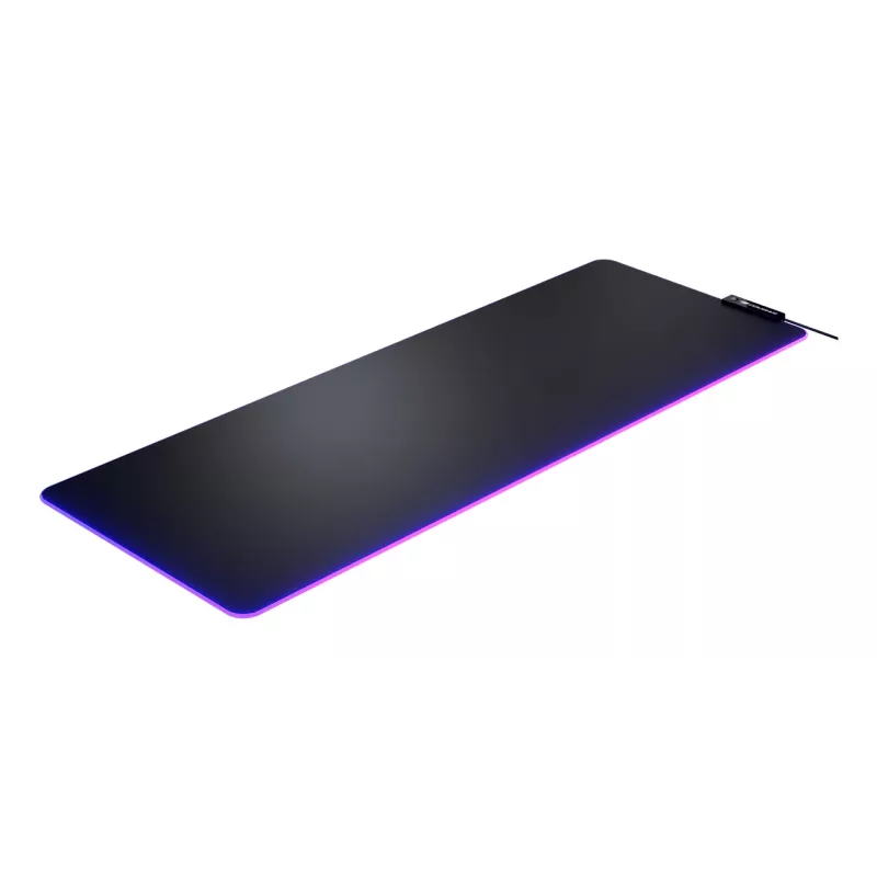 COUGAR Gaming-Mauspad NEON X, ARGB, 800x300, Schwarz, Einfarbig, Stoff, Gummi, Verschiedene, Rutschfeste Unterseite, Gaming-Mauspad
