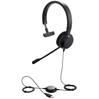Jabra EVOLVE 20 MS Mono, Kabelgebunden, Büro/Callcenter, 150 - 7000 Hz, 142 g, Headset, Schwarz