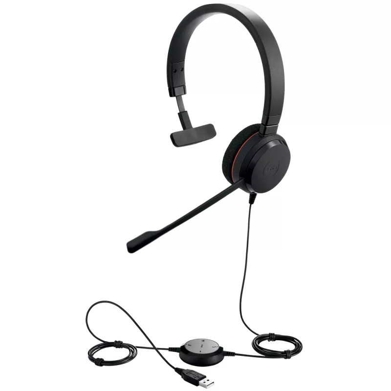 Jabra EVOLVE 20 MS Mono, Kabelgebunden, Büro/Callcenter, 150 - 7000 Hz, 142 g, Headset, Schwarz