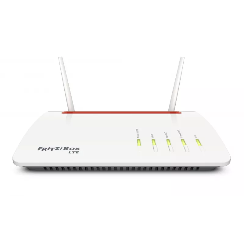 Box FRITZ 6890 LTE Wireless Router Gigabit Ethernet Dual-Band (2,4 GHz / 5 GHz) 4G Schwarz, Rot, Weiß