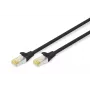 DIGITUS Patchkabel - CAT6a - S/FTP - Snagless - Cu - 3m - Schwarz