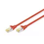 DIGITUS Patch Kabel - CAT6a - S/FTP - Snagless - Cu - 7m - red