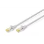 DIGITUS Patchkabel - CAT6a - S/FTP - rastnasenfrei - Cu - 25 m - grau