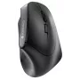 CHERRY MW 4500 Kabellose 45-Grad-Maus, Schwarz, USB, Rechtshänder, Vertikales Design, Optisch, RF Wireless, 1200 DPI, Schwarz