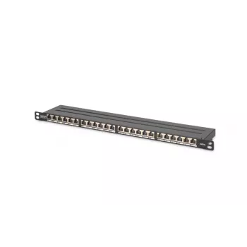 DIGITUS Patchpanel CAT6a geschirmt 24-Port 0,5HE (dn91624sslea)
