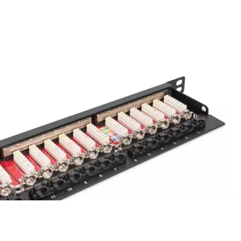 DIGITUS Patchpanel CAT6a geschirmt 24-Port 0,5HE (dn91624sslea)