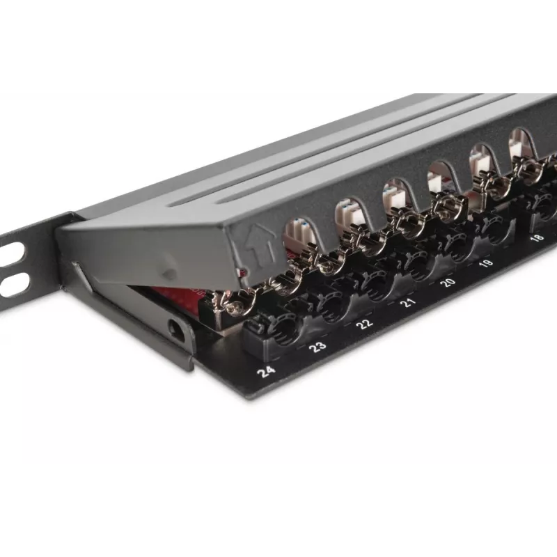 DIGITUS Patchpanel CAT6a geschirmt 24-Port 0,5HE (dn91624sslea)