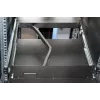 DIGITUS Modularisierte 43,2 cm (17 Zoll) TFT-Konsole mit 1-Port KVM, RAL 9005 schwarz Qwertzu Deutsch