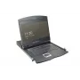DIGITUS Modulare 48,3 cm (19 Zoll) TFT-Konsole mit 1-Port KVM, RAL 9005 schwarz - Qwertzu Deutsch