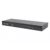 DIGITUS Modularized 48.3cm (19in) TFT console with 8 port Cat.5 KVM, RAL 9005 Schwarz - Qwertzu German