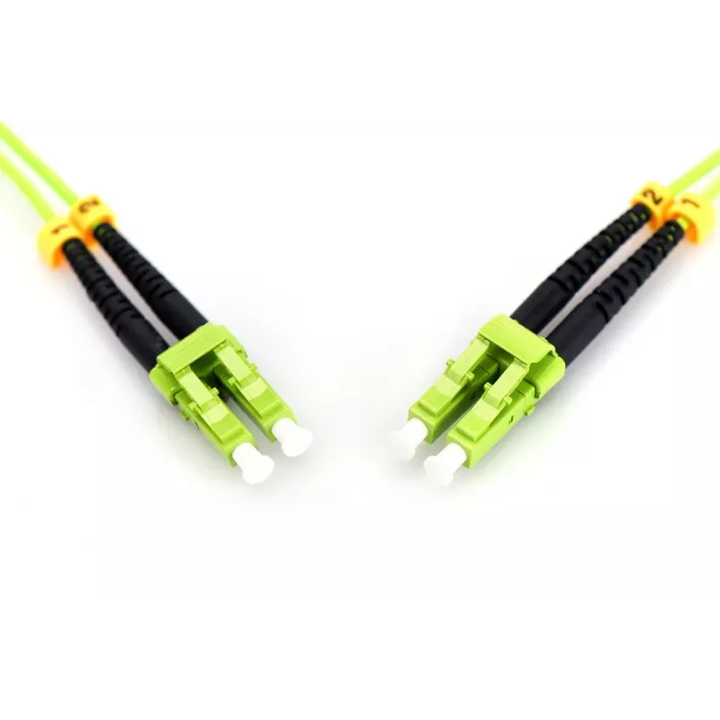 DIGITUS Glasfaser-Patchkabel, LC auf LC Multimode, OM5, 50/125 µm, Duplex Länge 3 m