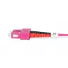 DIGITUS Glasfaser-Patchkabel, SC auf SC Multimode OM4 - 50/125 µ, Duplex, Farbe RAL4003 Länge 1m