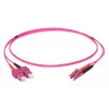 DIGITUS Glasfaser-Patchkabel, LC zu SC Multimode OM4 - 50/125 µ, Duplex, Farbe RAL4003 Länge 1m