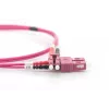 DIGITUS Glasfaser-Patchkabel, LC auf SC Multimode OM4 – 50/125 µ, Duplex, Farbe RAL4003, Länge 10 m